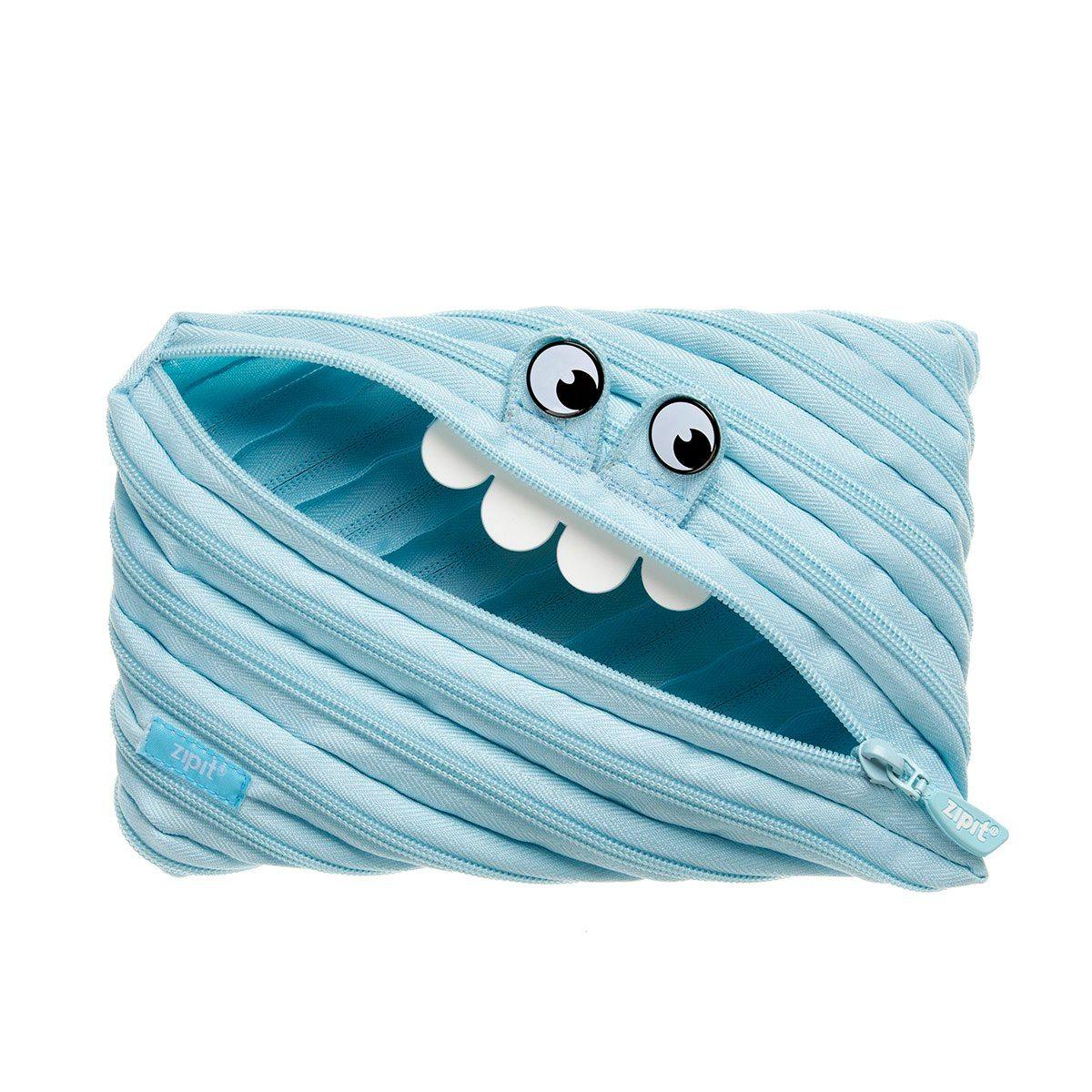 Zipit Gorge Monster Pencil Case, Boys Pencil Pouch, Large Capacity, Made Of One Long Zipper!