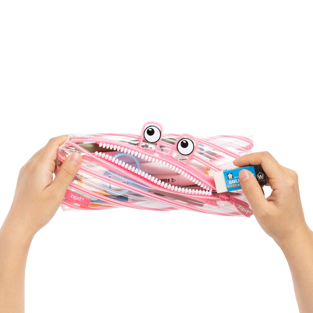 Clear Monster Pouch - See-Through | ZIPIT®