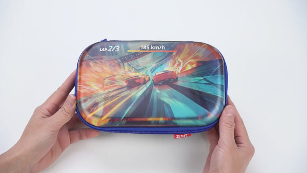 3D Race Car Pencil Box - Lenticular | ZIPIT®