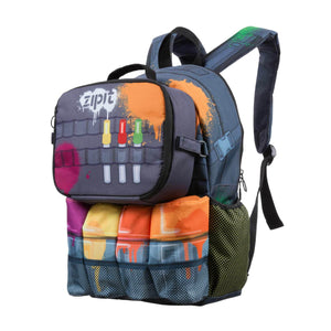 ZIPIT Adventure Backpack & Lunch Bag Combo Graffiti Artist 