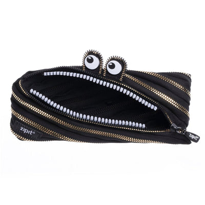 ZIPIT Monster Pouch Black and Gold 