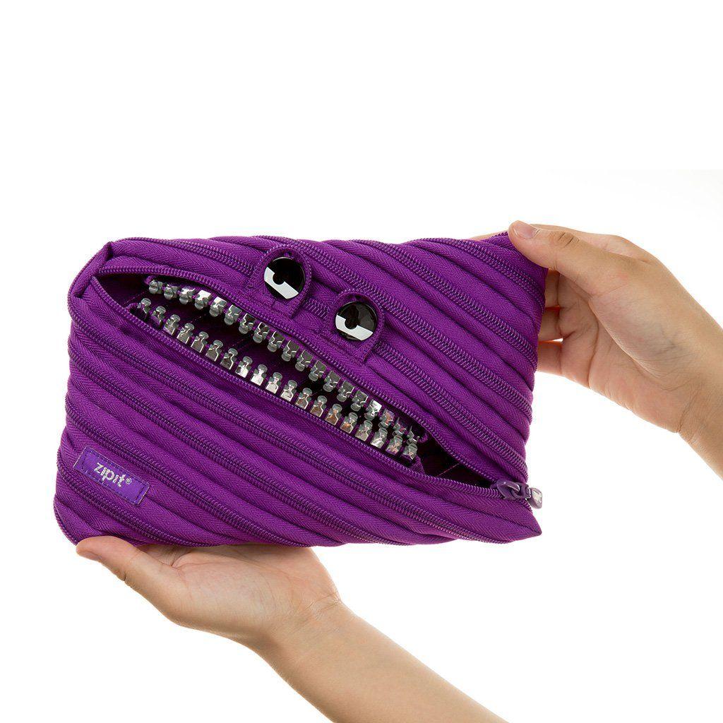 Zipit Grillz Monster Steel Teeth Pencil Case - Bad Bad Purple (Silver) -  Shop zipit Pencil Cases - Pinkoi