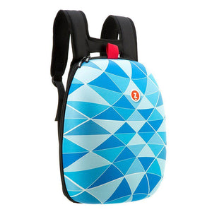 ZIPIT Shell Backpack Blue Triangles 