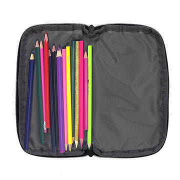 BOMKEE Pencil Case for Adults 220 Slots Colored Pencils Gel Pen Organizer  Bag with Zipper for Artist Handy Glitter Gel Pens, Refills, Waterproof