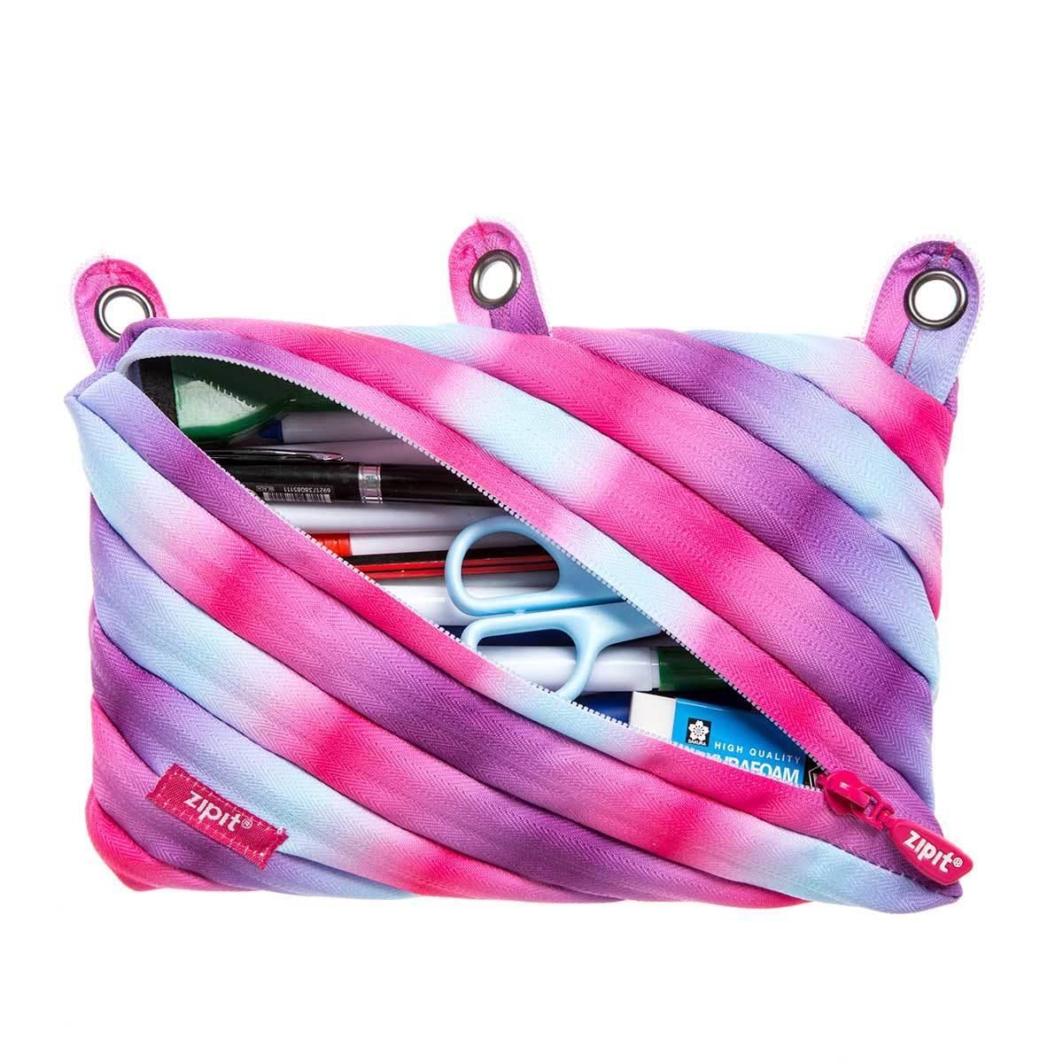 ZIPIT Colorz 3 Ring Binder Pencil Pouch, Galaxy – Pink Flamingo Party Co.