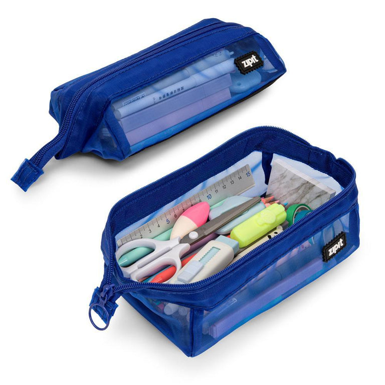 Blue Summit Supplies Pencil Pouches, Bulk Pencil Pouch 30 Pack in Assorted Colors for Storing School Supplies, Writing Utensils, and More, Cloth