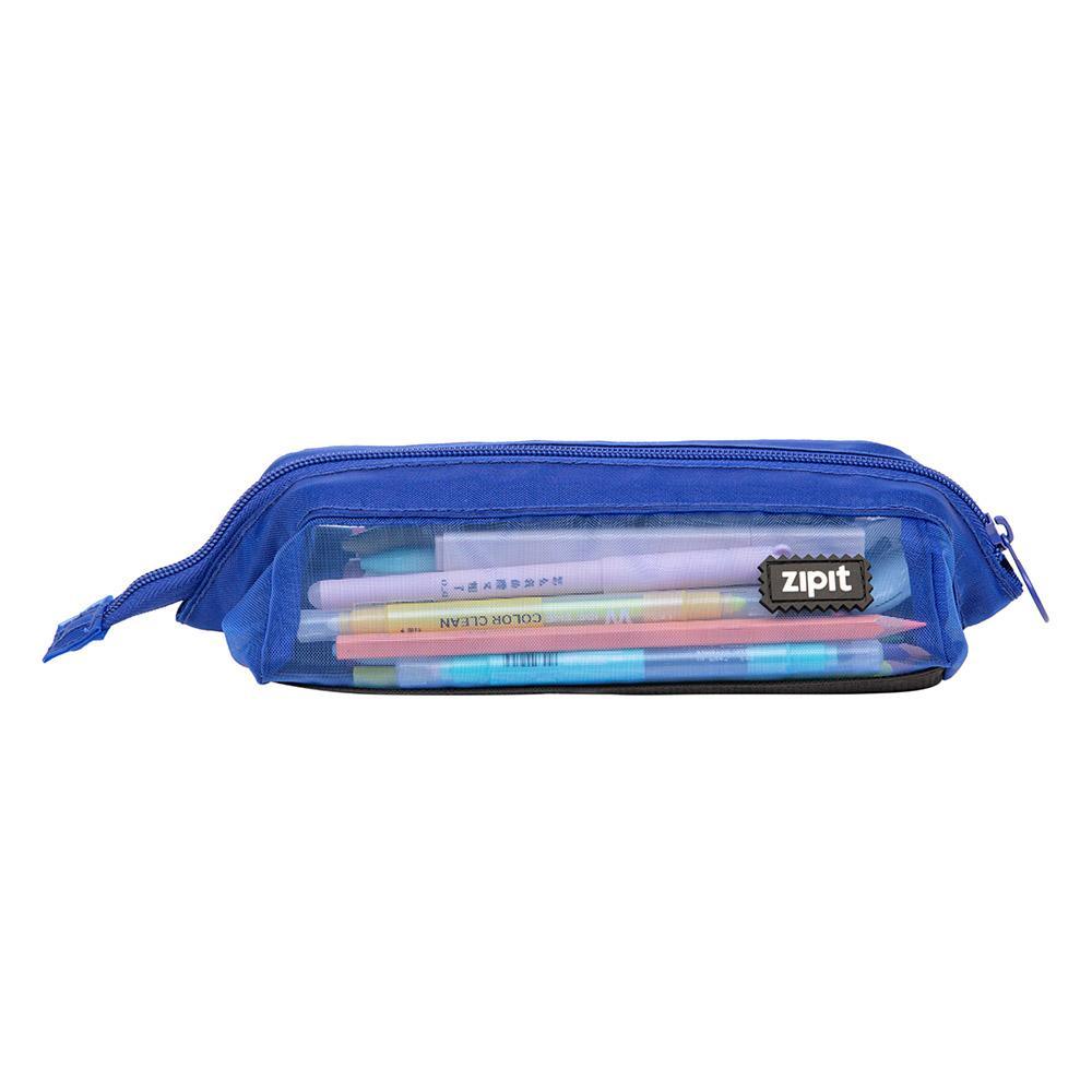 Zipit Lenny Mesh Pencil Case Blue