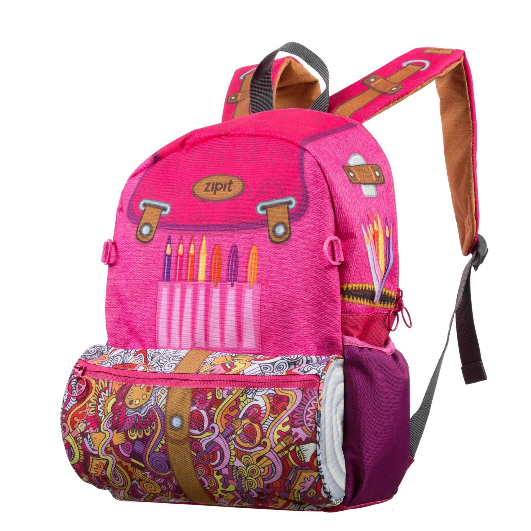 ZIPIT Adventure Backpack & Lunch Bag for Boys, Cute Book Bag for