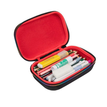 ZIPIT Skull Pencil Box for Kids, Storage Case for School, Black, New