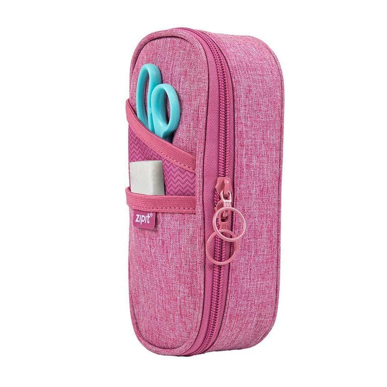 Pink Blue Light and Thin Pencil Case Large Capacity Ballet Style