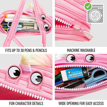 Cute Unicorn Transparent Pouches Pencil Pouch/Case for Kids