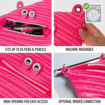 1 Pencil Zipper Pouch 3 Ring Binder Bag Pen Marker Storage Holder