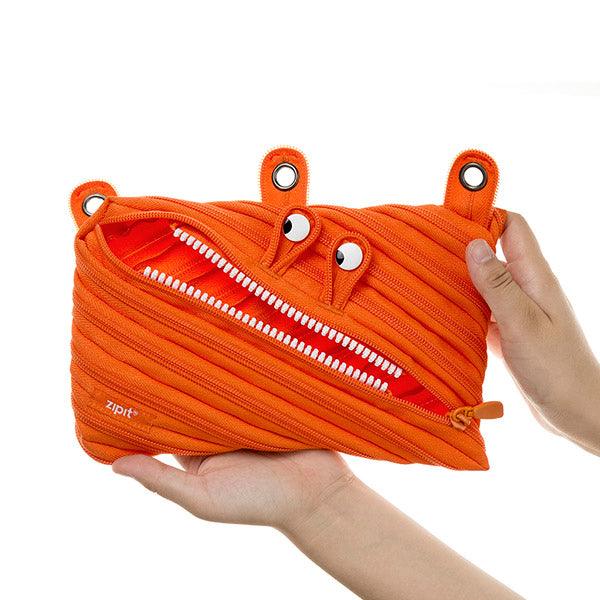Zipit Monster 3-Ring Pencil Case, Orange