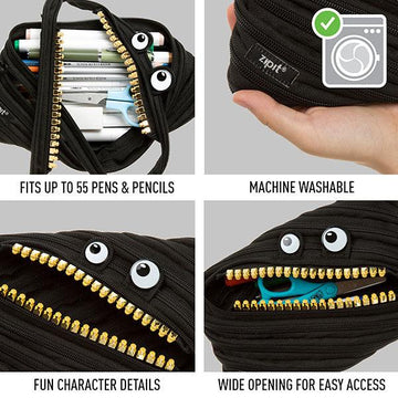 Mochila Zipit Grillz Preta - Gôri's Paper - Papelaria Física e Online
